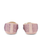 Ballerine per neonata BabyWalker rosa con decorazione di cristalli PB1624 NUDE BABYWALKER KIDS 