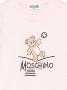 T-shirt per bambina Moschino Kids rosa con motivo Teddy Bear HZO00JLAA20 50209 MOSCHINO KIDS 