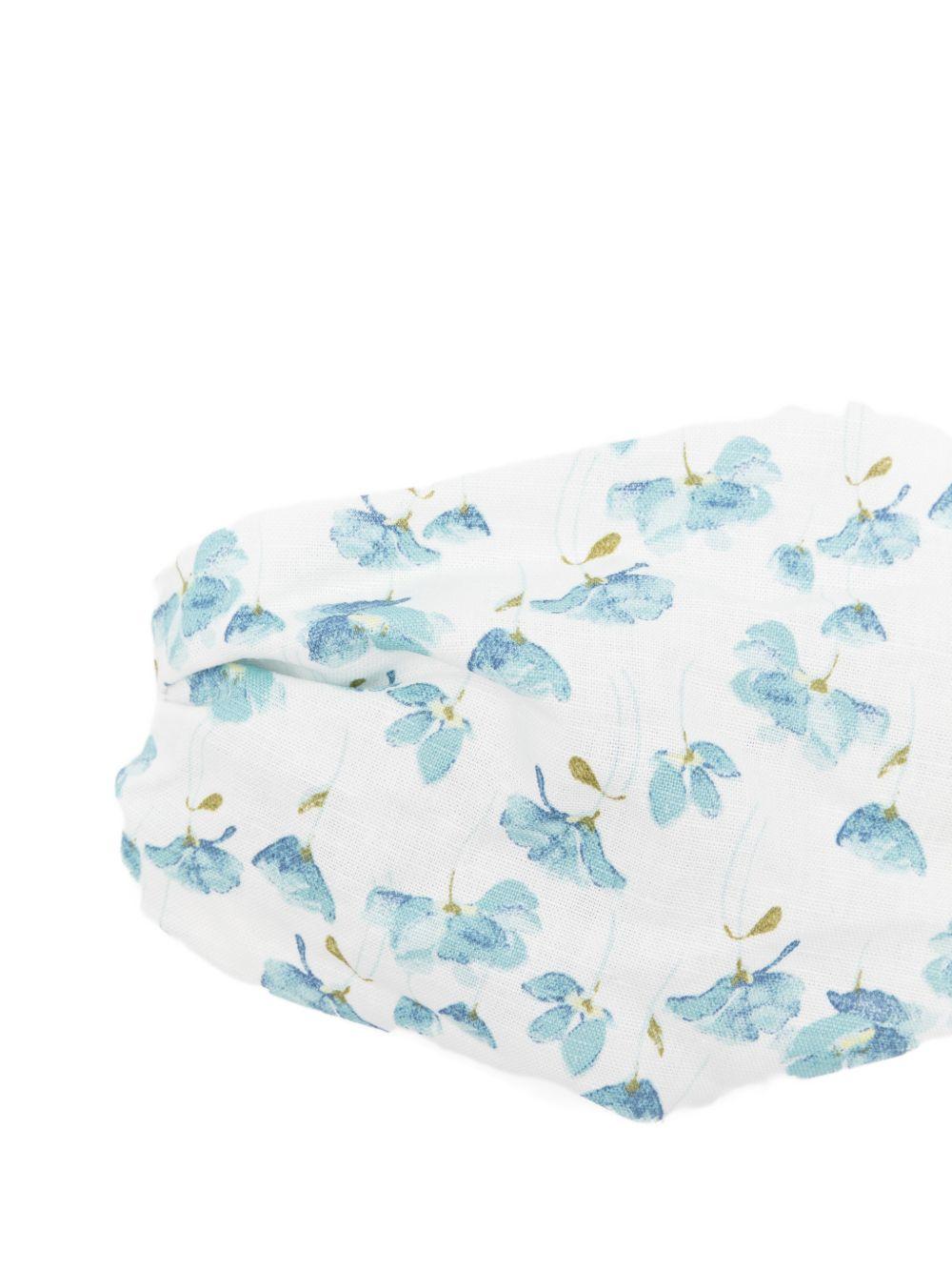 Fascia per capelli per neonata Mariella Ferrari bianca con stampa floreale CB1 044 MARIELLA FERRARI 