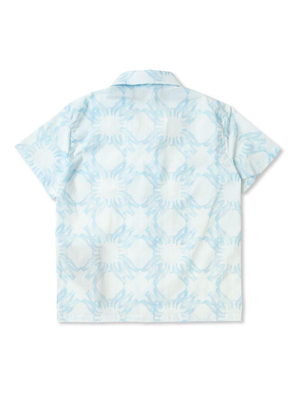 Camicia per bambino AMIRI KIDS azzurro a maniche corte AKSTCA1012 892 AMIRI 