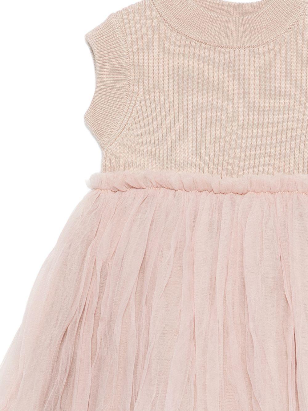 Abito Xewa per neonata Donsje rosa con tulle 4114500 00011 DONSJE KIDS 