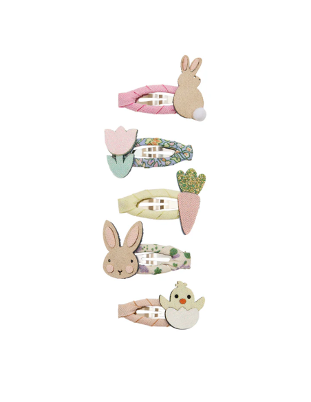Set di cinque fermagli per capelli per bambina Mimi & Lula multicolore con fantasie diverse 182090-23 BUNNY MIMI & LULA 