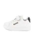 Scarpe per bambino Boss Kids bianche con strappo J52824 10P BOSS KIDS 