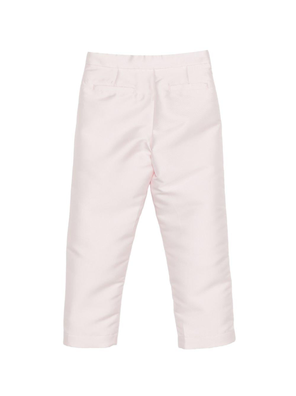 Pantaloni per bambina Simonetta rosa con tasche laterali SY6A61 S0251 515 SIMONETTA KIDS 