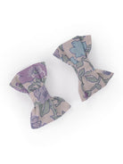 Ferma capelli per bambina Bonpoint azzurri a fiori con fiocco C06GHAW00001 556 BONPOINT KIDS 
