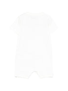 Tutina per neonati Moschino Kids bianca con stampa grafica Teddy Bear MTY022LAA01 10063 MOSCHINO KIDS 