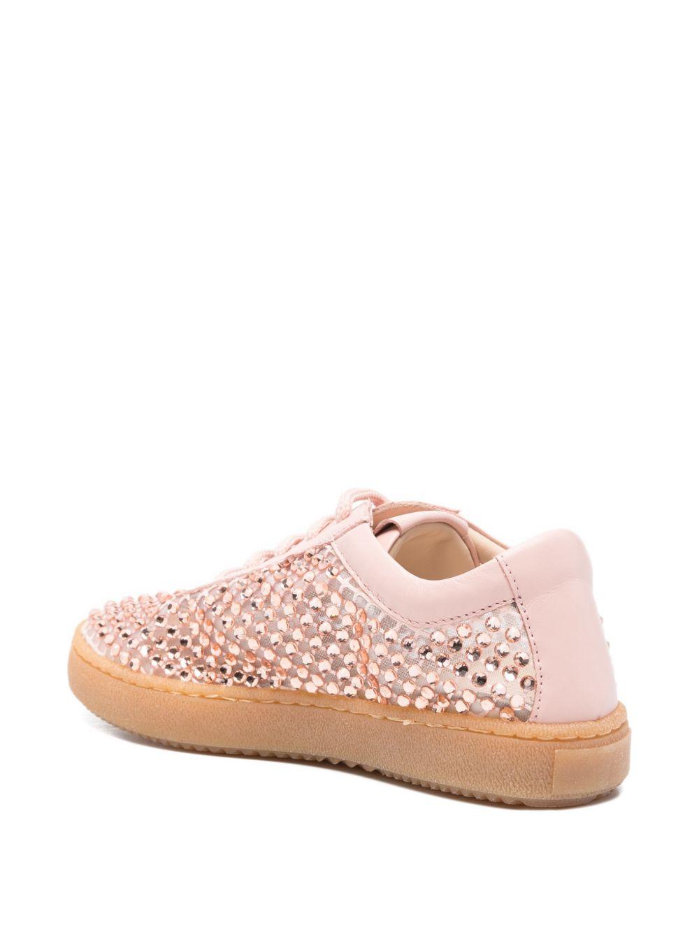 Sneakers per bambina Florens rosa chiaro con lacci impreziositi F1253 2/2 CIPRIA FLORENS KIDS 