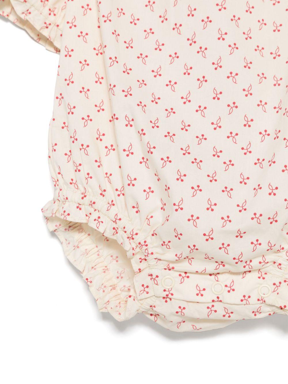 Body Evie per neonata Bonpoint beige con finiture arricciate C05NOVW00001 651 BONPOINT KIDS 