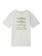 T-shirt per bambino Bonpoint Thibald bianco con stampa sul davanti S05BTSK00012 193 BONPOINT KIDS 
