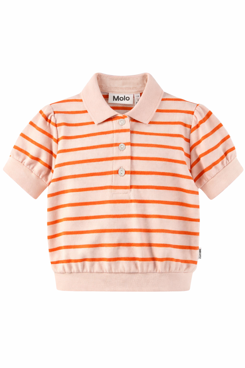 T-shirt Raki per bambina Molo rosa con design a righe 2S26A221 9491 MOLO KIDS 