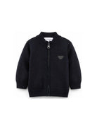 Cardigan per neonato Emporio Armani Kids bli navy con logo applicato sul petto EB000447 AF28773 UB118 EMPORIO ARMANI KIDS 