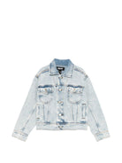 Giacca per bambino Molo Hipolito in denim con bottoni 5S26M301 5457 MOLO KIDS 