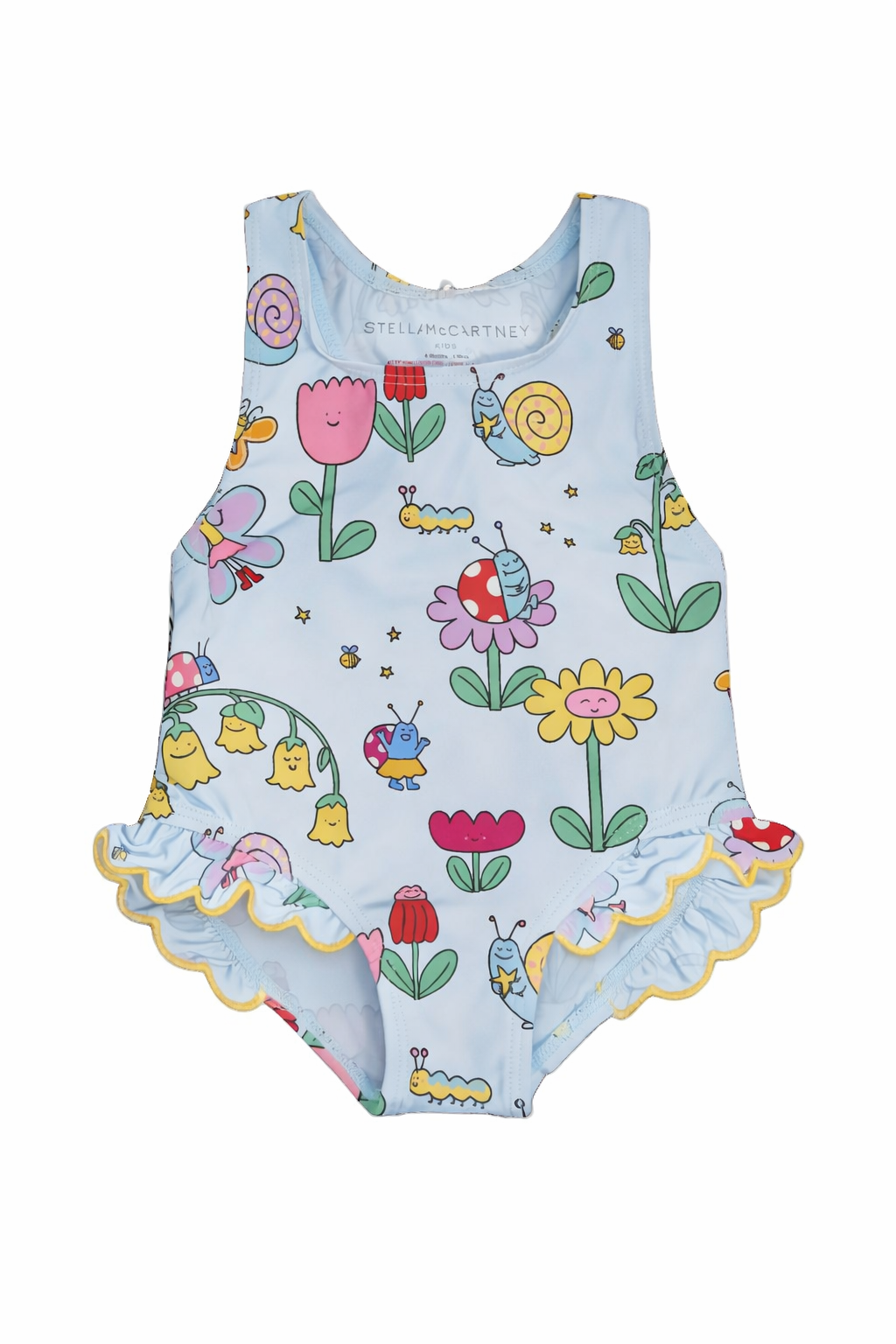 Costume per neonata Stella McCartney Kids azzurro con ruches TYC029 Z3588 60UMC STELLA McCARTNEY KIDS 