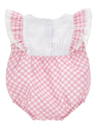 Tutina per neonata Monnalisa rosa a fiori con ruches 35G203 7011 9990 MONNALISA KIDS 