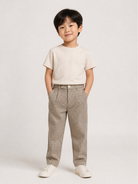 Pantaloni per bambino Eleventy Kids beige con fantasie pied-de-poule EZ6H20 I0345 115NE ELEVENTY KIDS 