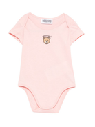 Body per neonata Moschino Kids rosa con stampa Teddy Bear MUT04KLAA03 50209 MOSCHINO KIDS 