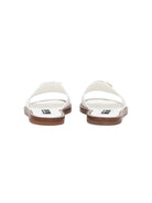 Ciabatte per bambina Dolce & Gabbana Kids bianca con logo color oro D11285 A1048 80001 DOLCE & GABBANA KIDS 