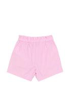 Shorts per neonata Moschino Kids rosa con stampa Teddy Bear sul davanti MDQ00FLLA10 51473 MOSCHINO KIDS 