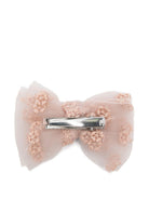 Fermaglio per capelli per bambina Bonpoint rosa con decorazioni floreali S06GHAW00018 123C BONPOINT KIDS 