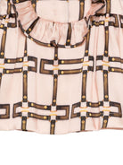 Abito per neonata Elisabetta Franchi La Mia Bambina rosa arricciato con stampa EGAB2300TVE02 C053 ElISABETTA FRANCHI KIDS 