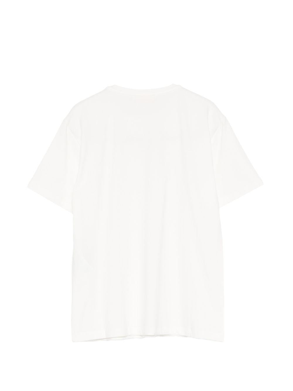 T-shirt per bambina Elisabetta Franchi La Mia Bambina bianco con logo sul davanti EFTS2600JE006 0115 ElISABETTA FRANCHI KIDS 