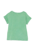 T-shirt per neonato Bobo Choses verde con stampa grafica Flying Oranges B126AB014 311 BOBO CHOSES KIDS 