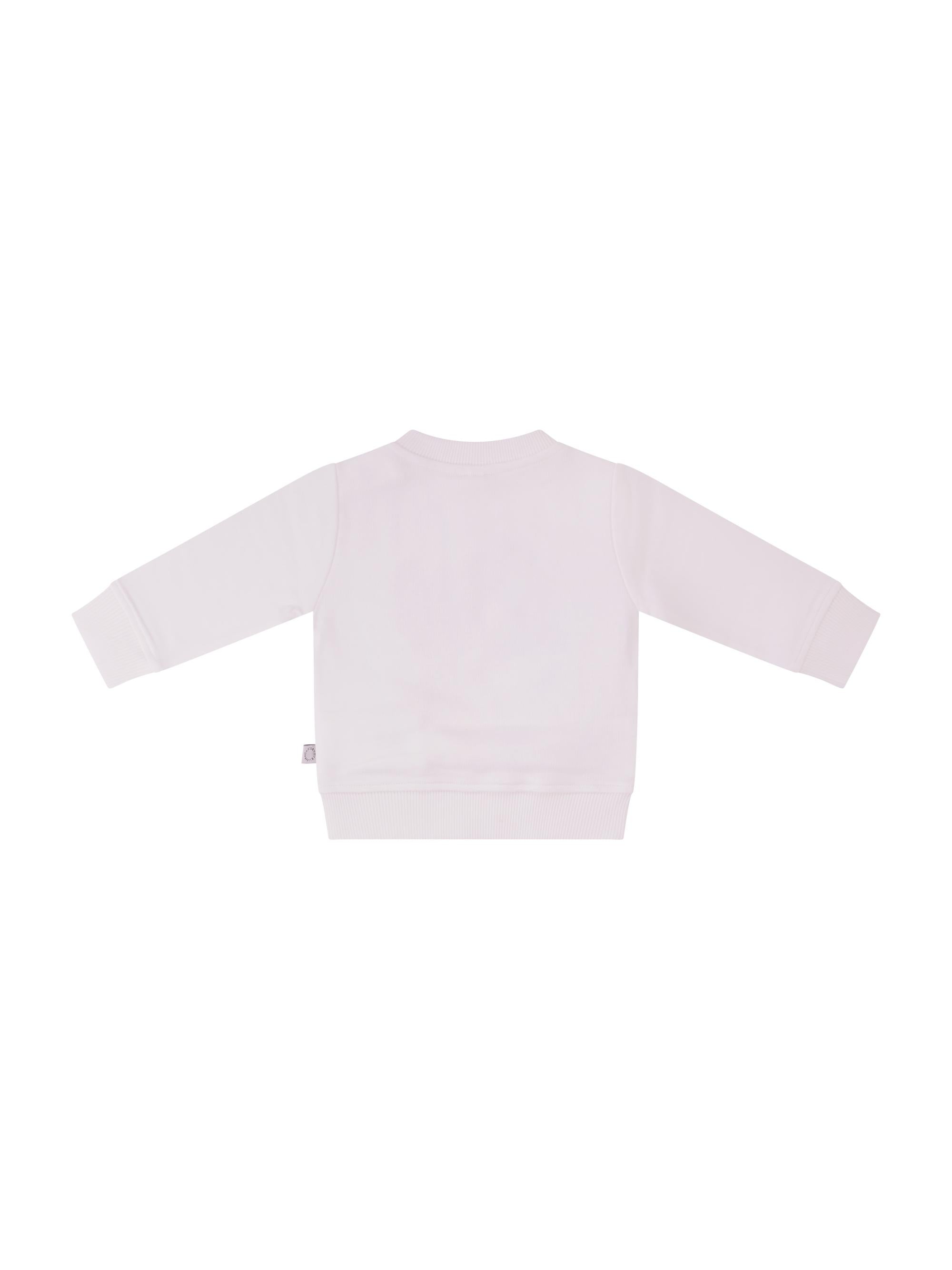 Felpa per neonata Stella McCartney Kids bianca con stampa love sul davanti TY4100 Z0499 101 STELLA McCARTNEY KIDS 