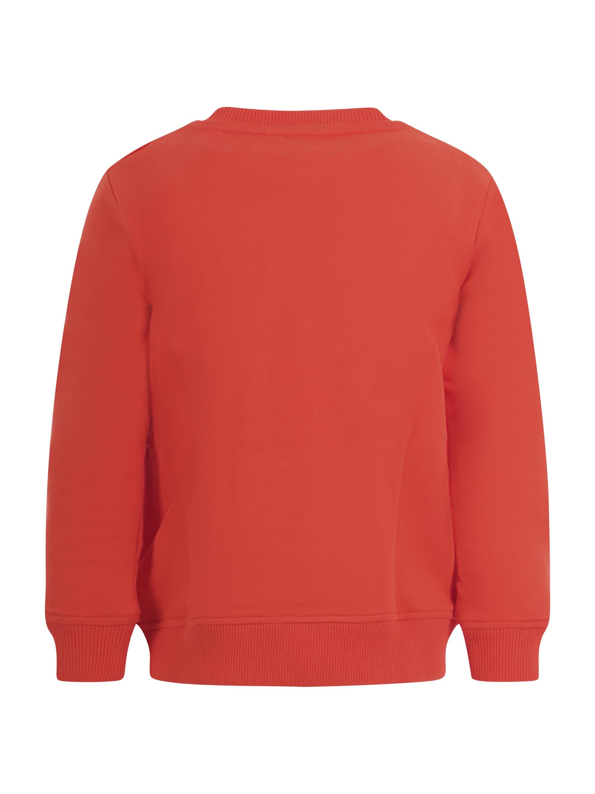 Felpa per bambina Stella McCartney Kids rossa con stampa fiori sul davanti TY4B00 Z0499 426 STELLA McCARTNEY KIDS 