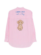 Camicia Brigitte per donna MC2 Saint Barth rosa con stampa grafica sul retro BRIG005 01921L MC2 ST. BARTH 