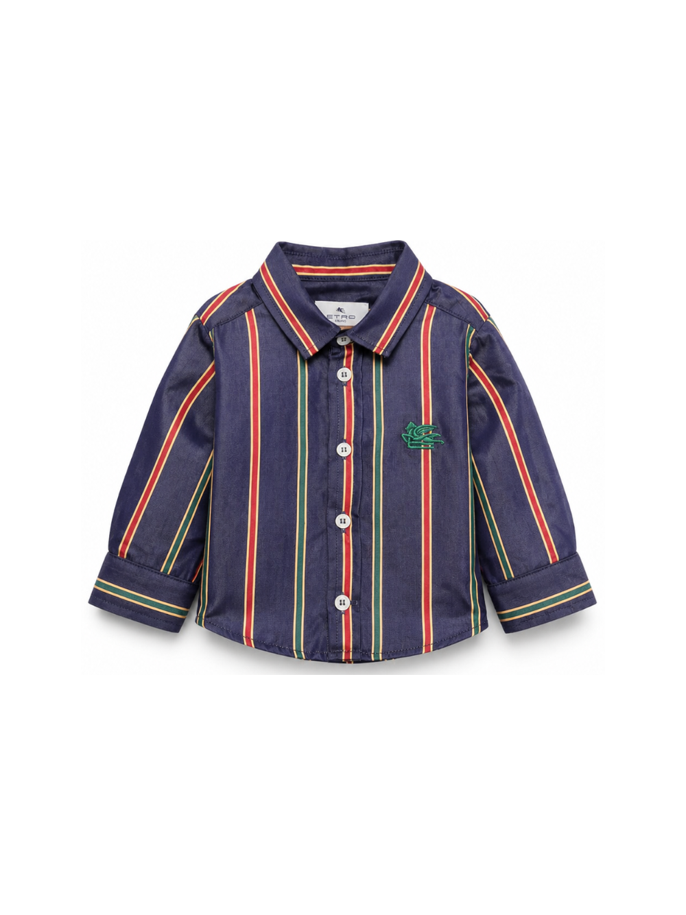 Camicia per neonato Etro Kids blu con motivo a righe GZ5300 P0622 617VE ETRO KIDS 