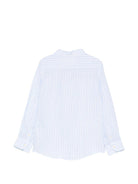Camicia per bambino MC2 Saint Barth Kids azzurra con design a righe PAT0001 00858L MC2 ST. BARTH KIDS 