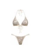 Bikini per donna MC2 Saint Barth animalier con stampa zebrata NOE0001 00235L MC2 ST. BARTH 