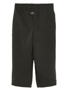 Pantaloni per bambino MSGM Kids neri con stampa del logo F5MSJUFP053 MS040 MSGM KIDS 