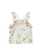 Top per bambina Zimmermann Kids azzurra con stampa floreale all-over 7284TS S263 ZIMMERMANN KIDS 