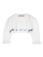 Cardigan crop per neonata La Stupenderia bianco con fiocco WCSP64 AZZ LA STUPENDERIA 