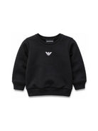 Felpa per bambino Emporio Armani Kids blu con logo aquila sul davanti EB000302 AF14681 MB053 EMPORIO ARMANI KIDS 