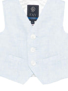 Gilet per neonato Fay Kids azzurro con scollo a V FY2542 I0318 607 FAY KIDS 