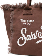Borsa Vanity MC2 Saint Barth marrone con logo a contrasto VANI001 00098L MC2 ST. BARTH KIDS 