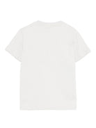T-shirt per bambino Molo bianca con stampa skate e girocollo 1W25A208 9698 MOLO 