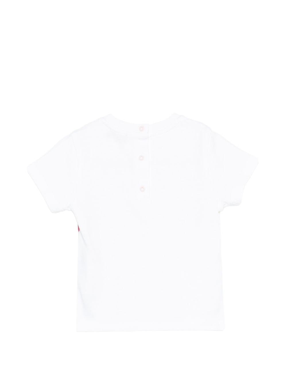 T-shirt per neonati Missoni Kids bianca con motivo a zigzag MY8031 Z3672 100MC MISSONI KIDS 