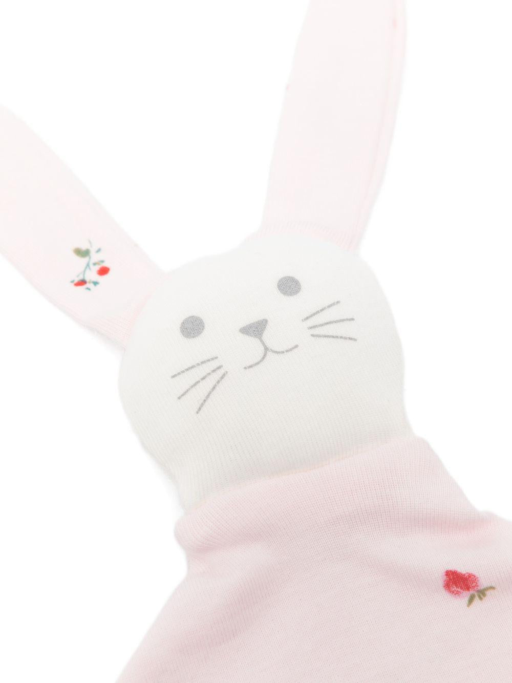 Doudou per neonati Petit Bateau rosa con stampa a fiori A0FF8 01 PETIT BATEAU KIDS 