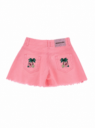 Shorts per bambina Monnalisa Kids x Disney rosa con decorazioni ricamate sul retro 19H420 8043 0093 MONNALISA KIDS 