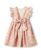 Abito con stampa per bambina Il Gufo rosa con dettaglio fiocco P25VM775L4002 670 IL GUFO KIDS 