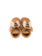 Scarpine primi passi per neonato Donsje marrone con chiusura a strappo 1037001 PU004 DONSJE KIDS 