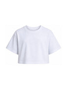 T-shirt per bambina Givenchy Kids bianca con taglio crop H31559 10P GIVENCHY KIDS 