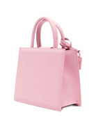 Borsa Shop mini MC2 Saint Barth rosa con targhetta logo metallica sul fronte SHBM0002 00011L MC2 ST. BARTH KIDS 
