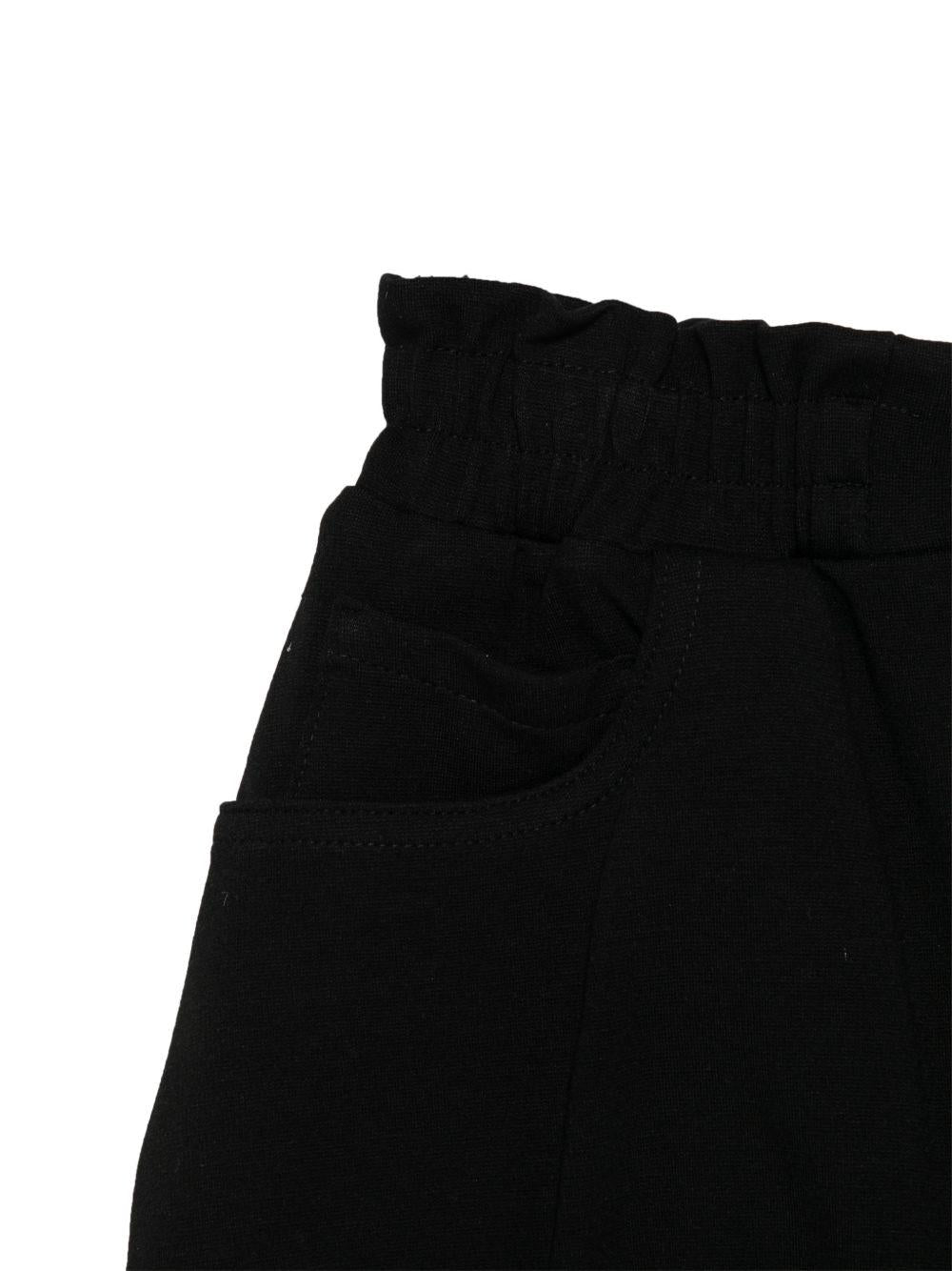 Shorts per bambina Douuod Kids neri con elastico in vita DY6A69 J0371 930 DOUUOD KIDS 