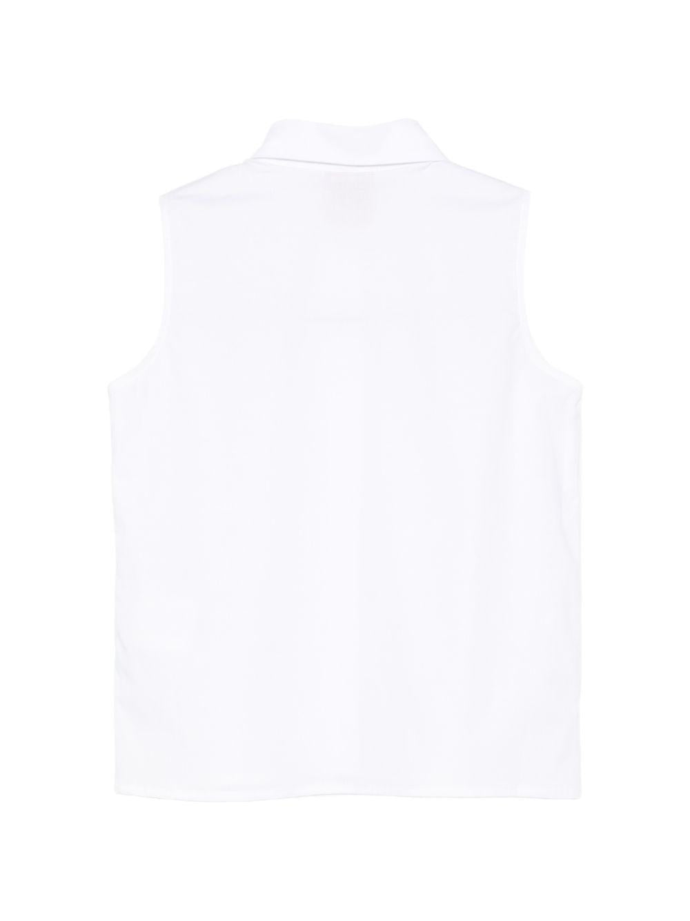 Camicia per bambina Stella Jean Kids bianca con colletto classico SS26SJB614 0001 STELLA JEAN KIDS 