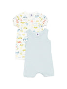 Set di due tutine per neonato Petit Bateau multicolor con fantasie diverse A0FRD 00 PETIT BATEAU KIDS 