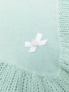 Coperta per neonati Paz Rodriguez verde con dettaglio fiocco 029-123464 1301 PaZ RODRIGUEZ KIDS 